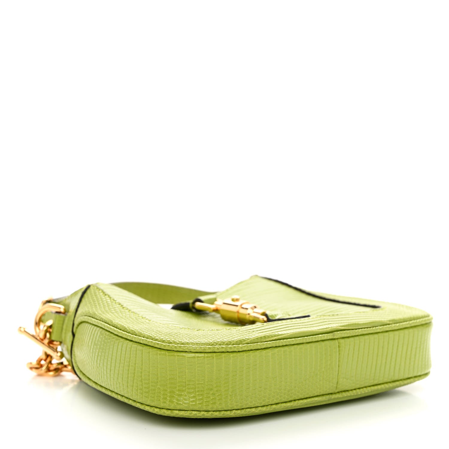 Gucci Lizard Mini Jackie 1961 Green 4 of 9