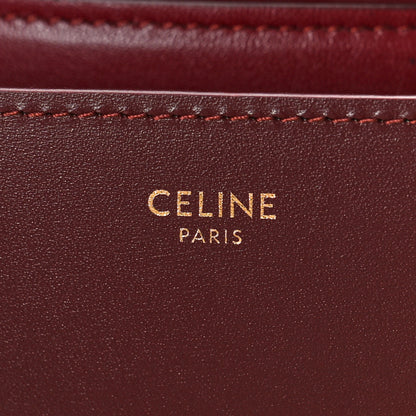 Celine Smooth Calfskin Medium Classic Box Flap Bag Burgundy 6 of 8