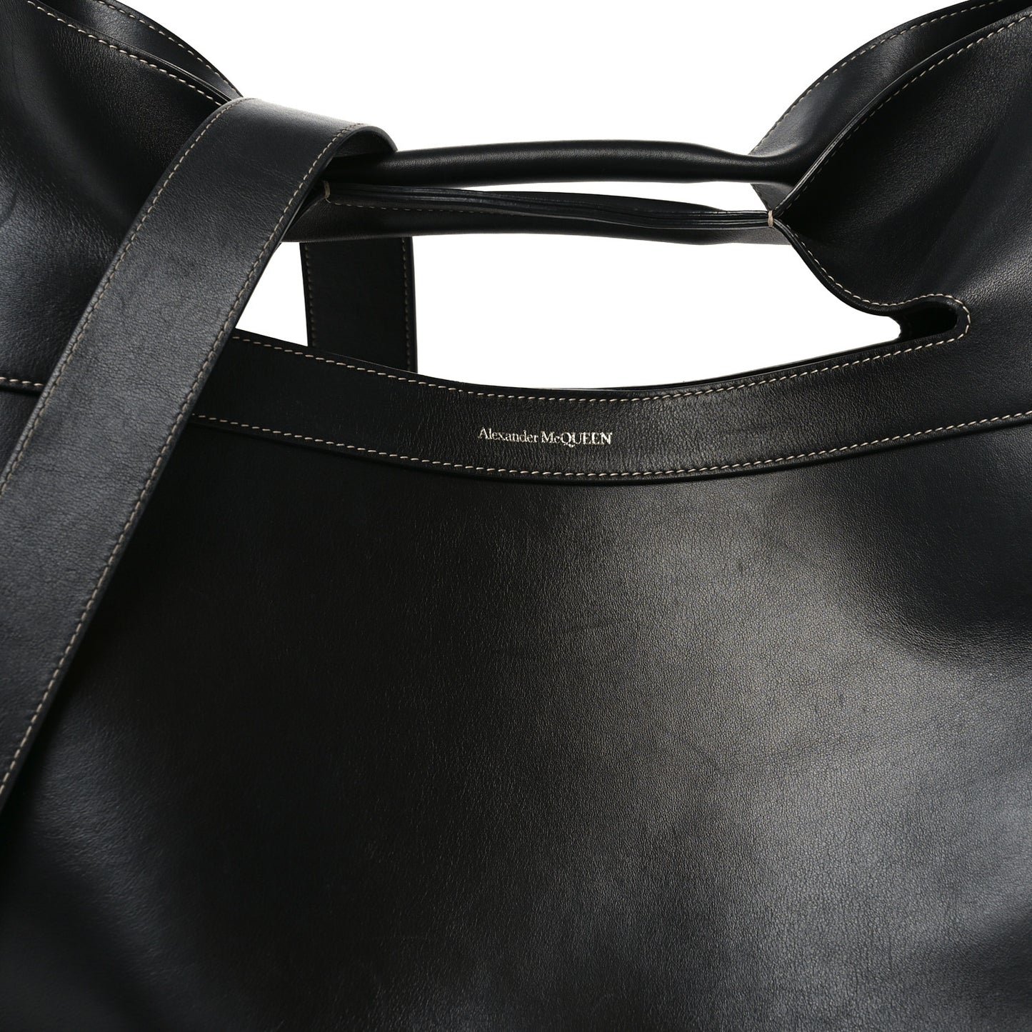 Calfskin Large The Bow Bag Black