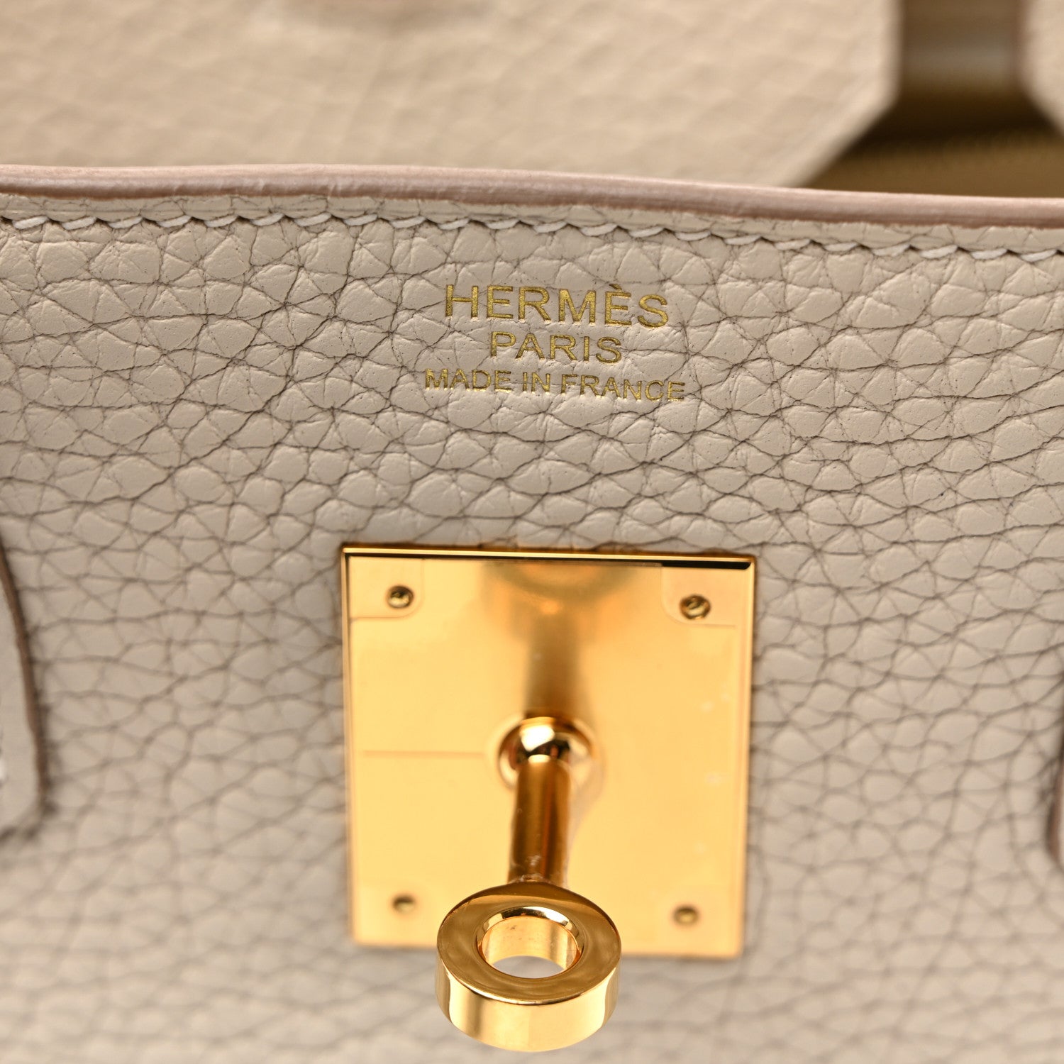 Hermes Taurillon Clemence Birkin 30 Craie 6 of 13