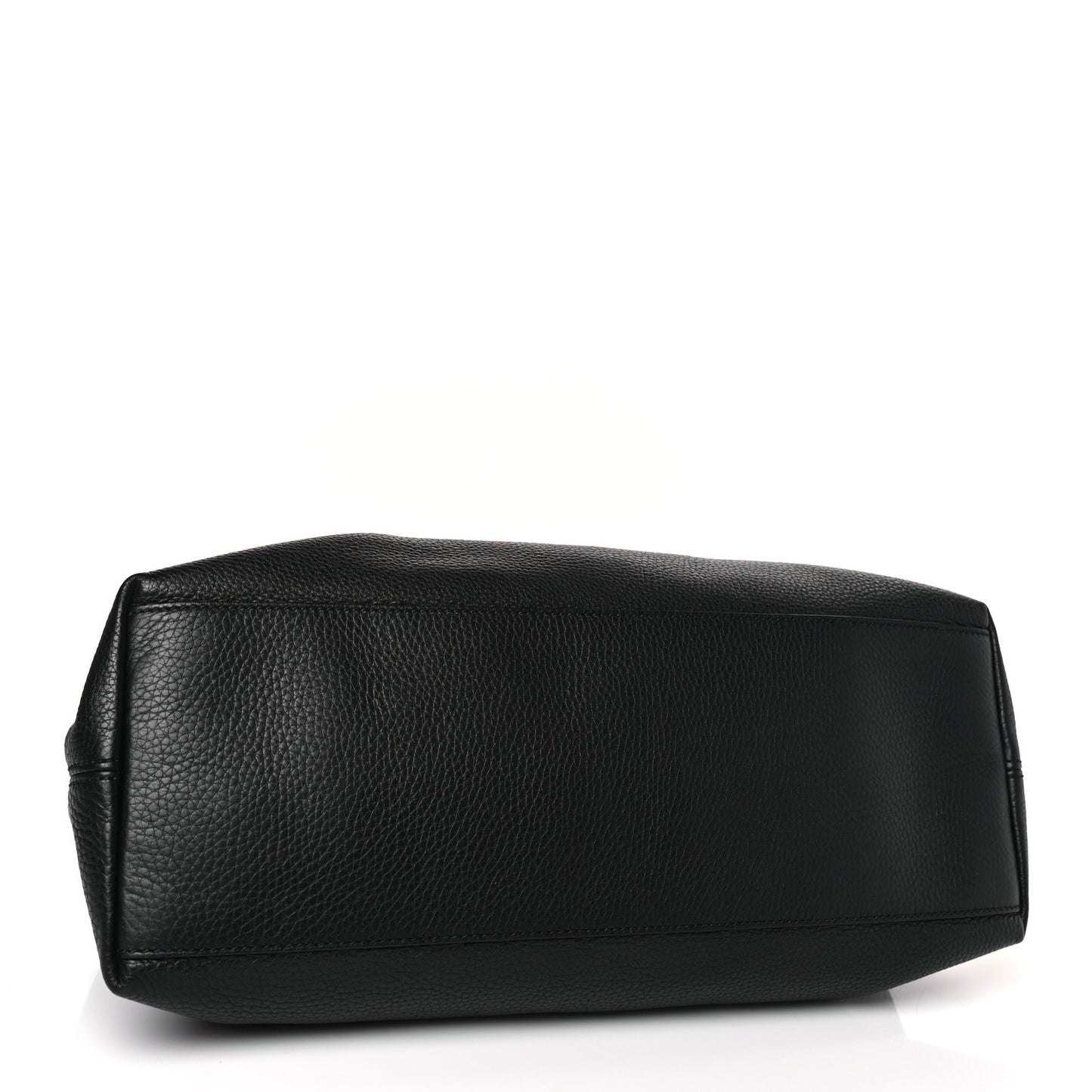 Pebbled Calfskin Medium Soho Chain Shoulder Bag Black