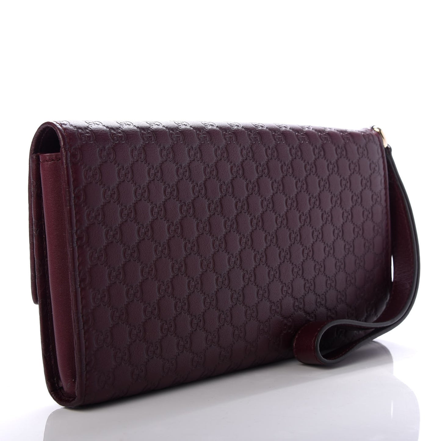 Microguccissima Travel Document Case Burgundy