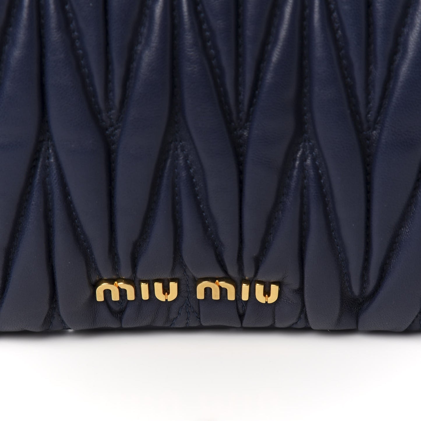 Nappa Matelasse Clutch Bleuette