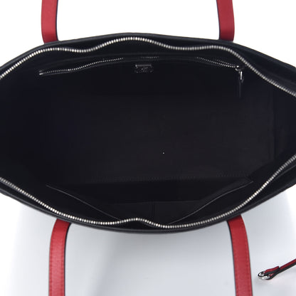 MCM Calfskin Ottomar Monogram Medium Klara Shopper Tote Black 5 of 10