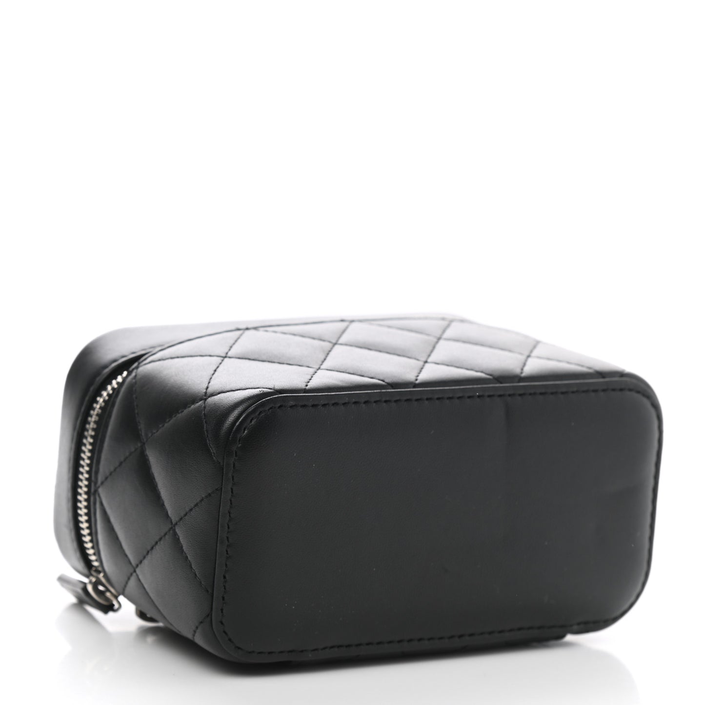 Lambskin Quilted Watch Case Black