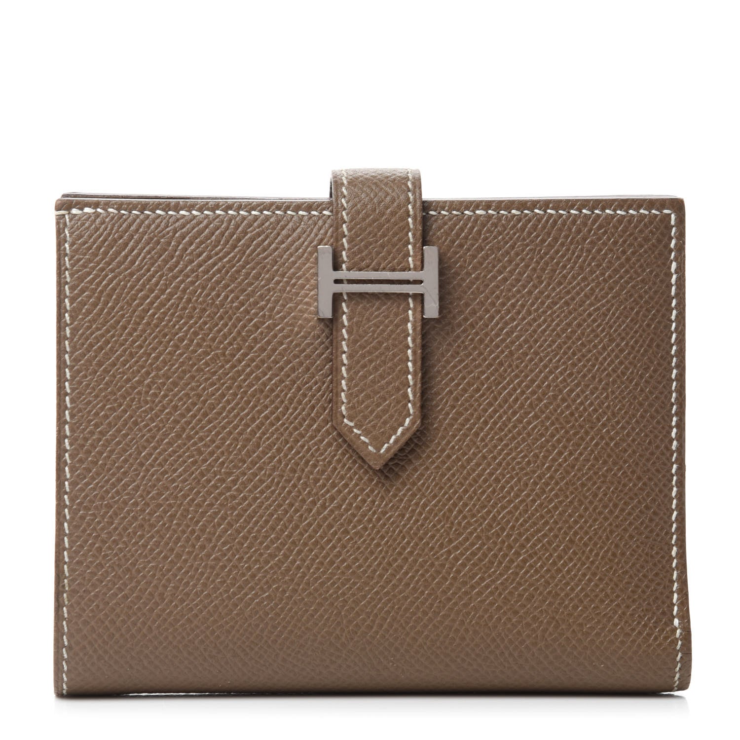 Hermes Epsom Bearn Compact Wallet Etoupe 1 of 7