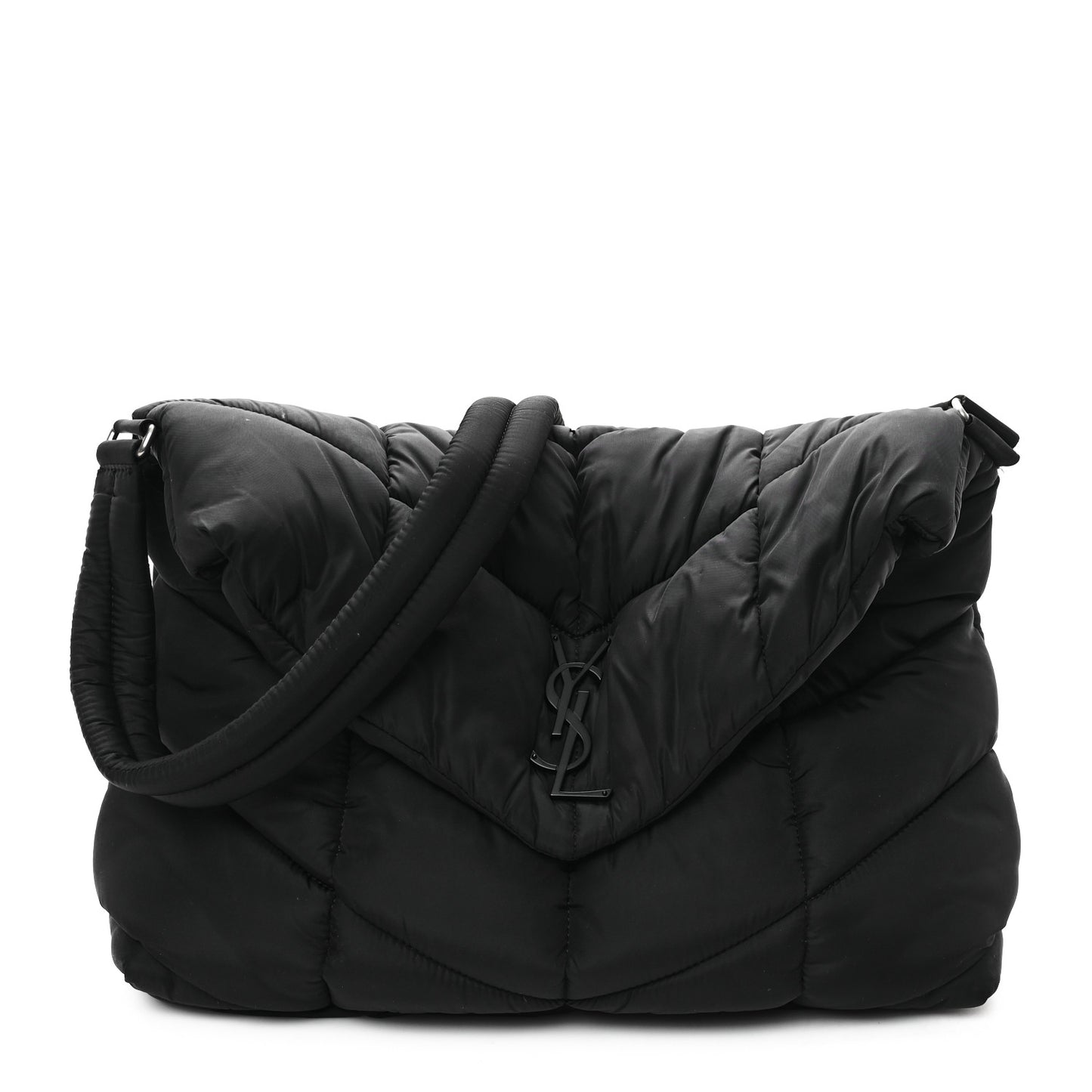 Econyl Nylon Lou Puffer Messenger Black