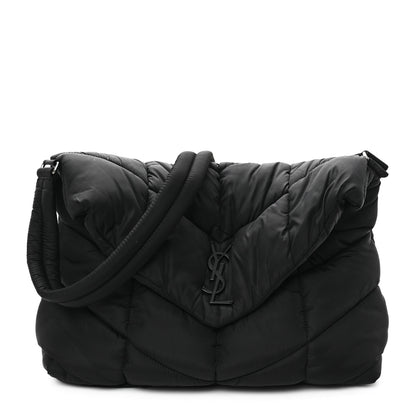Saint Laurent Econyl Nylon Lou Puffer Messenger Black 1 of 11