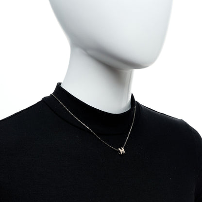 Hermes Palladium Mini Pop H Pendant Necklace Marron Glace 2 of 6