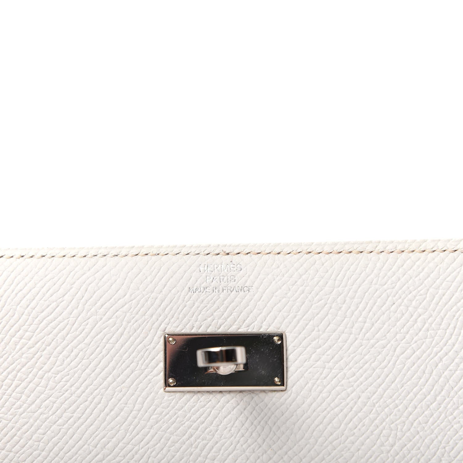Hermes Epsom Medium Kelly Wallet White 6 of 6