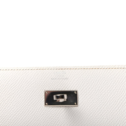 Hermes Epsom Medium Kelly Wallet White 6 of 6