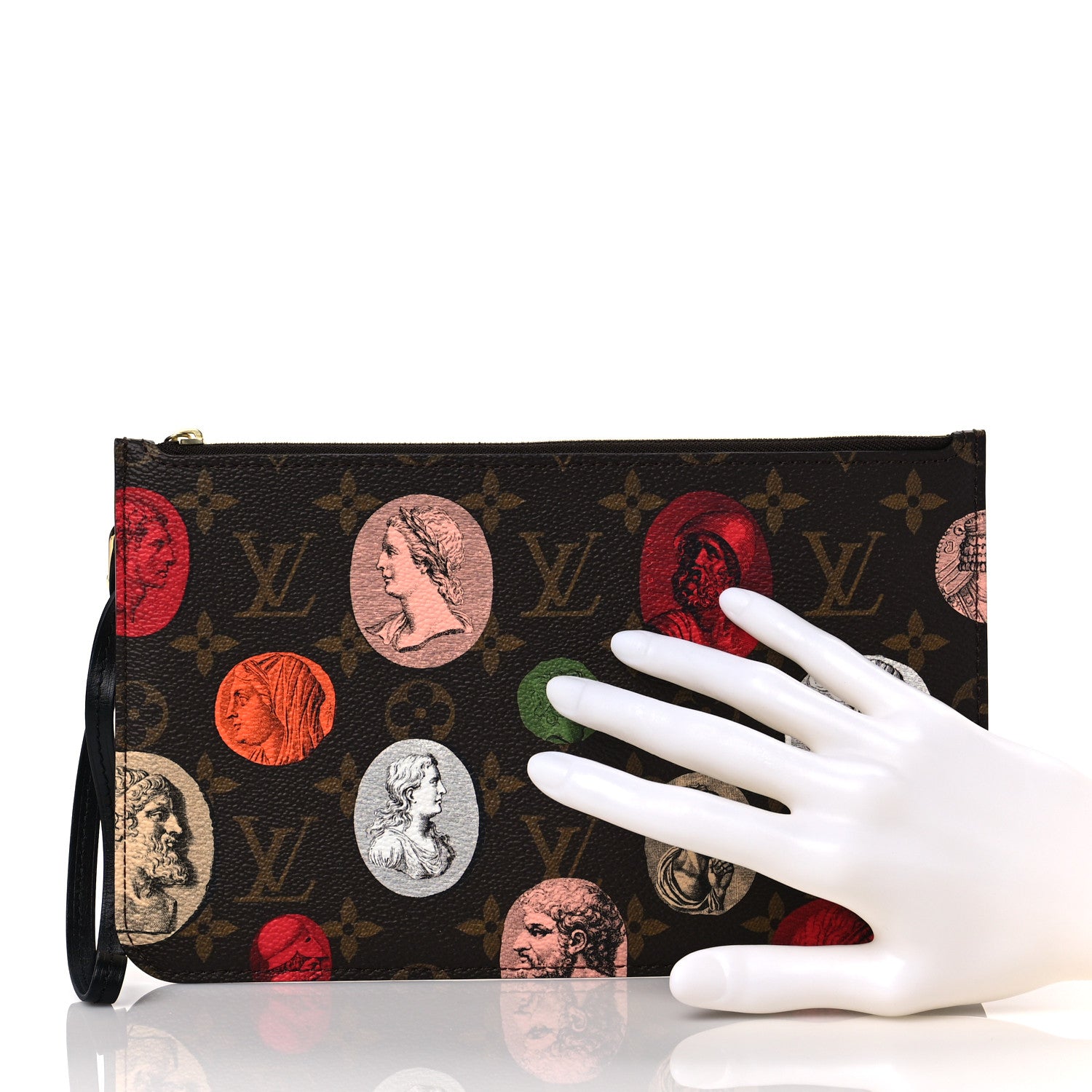 Louis Vuitton X FORNASETTI Monogram Cameo Neverfull MM GM Pochette 2 of 8