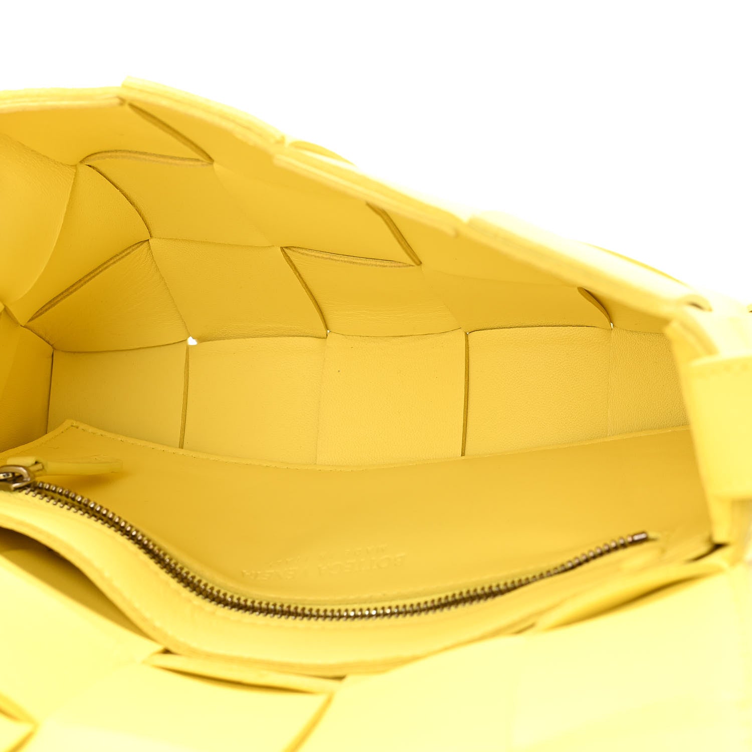 Bottega Veneta Nappa Maxi Intreccio Cassette Bag Lemonade 5 of 11