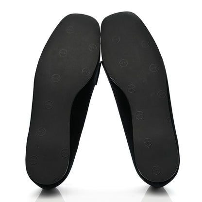 Gucci Velvet Etoile Pearl Embellished Loafers 37 Black 5 of 8