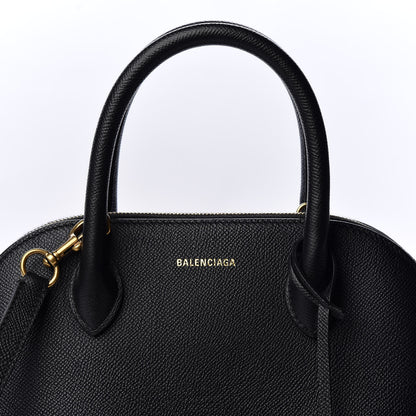 Balenciaga Signature Grained Calfskin Logo S Ville Top Handle Bag Black 10 of 10