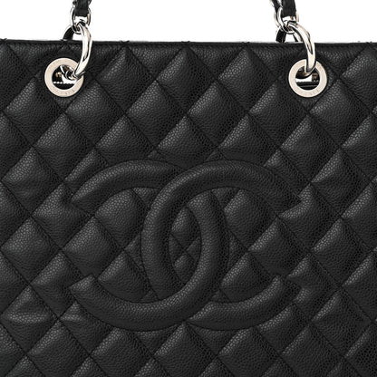 Chanel Caviar Quilted Grand Shopping Tote GST Black 8 of 10