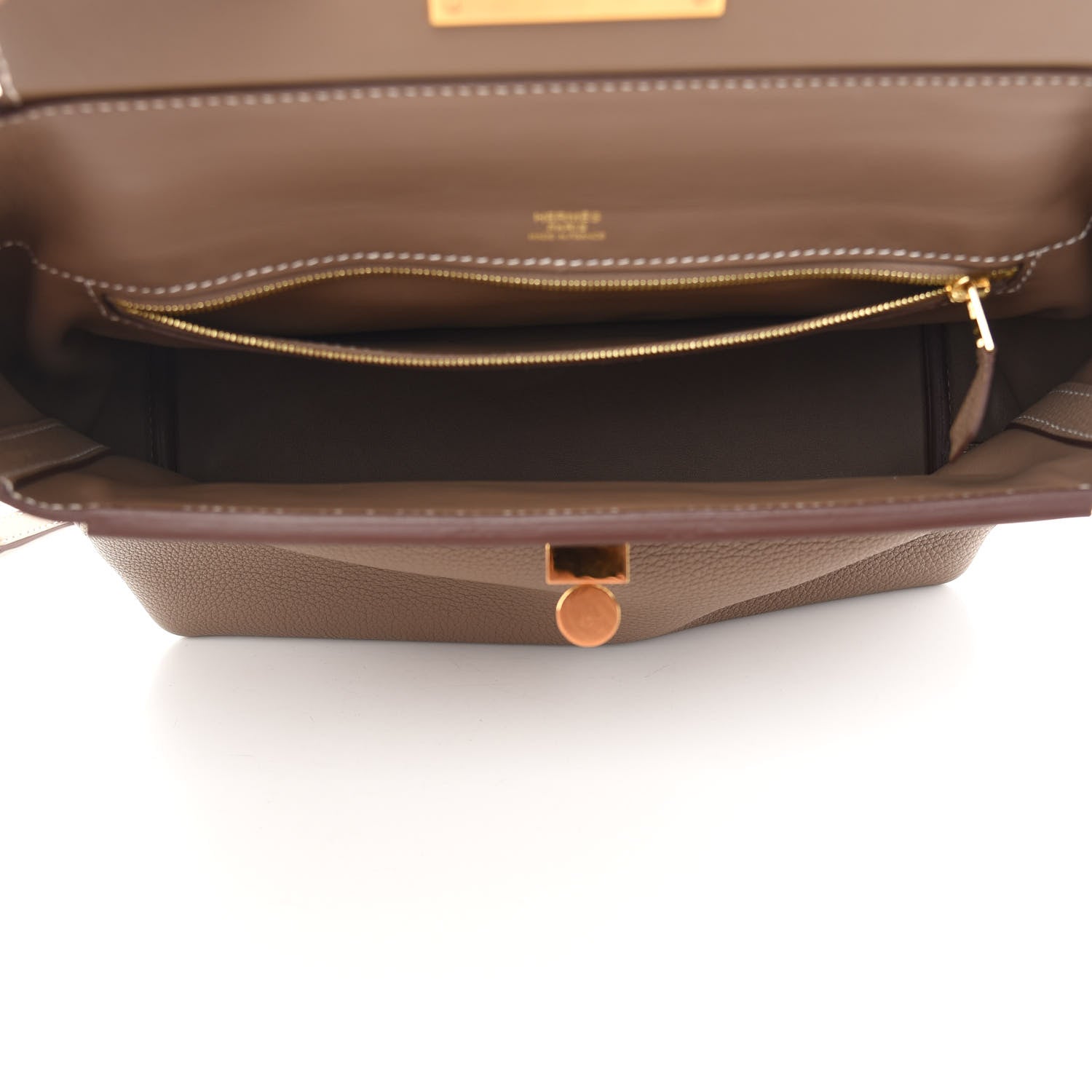 Hermes Taurillon Maurice Swift 24/24 29 Etoupe 5 of 9