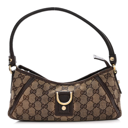 Gucci Monogram D Ring Abbey Pochette Brown 1 of 18