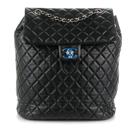 Chanel Lambskin Quilted Large Urban Spirit Backpack Black 1 of 7