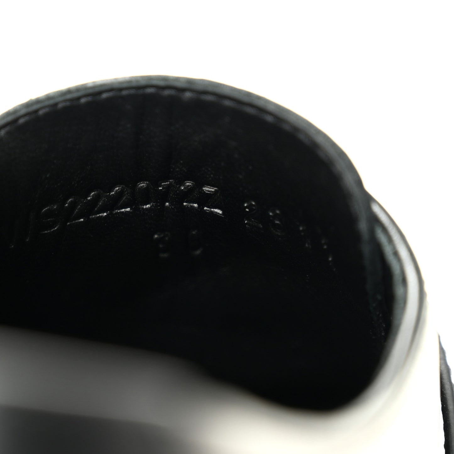 Glossed Calfskin First Oxford 38 Black