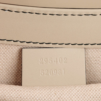 Gucci Monogram Margaux Calfskin Medium Emily Chain Shoulder Bag Beige Ebony Mystic White 7 of 7