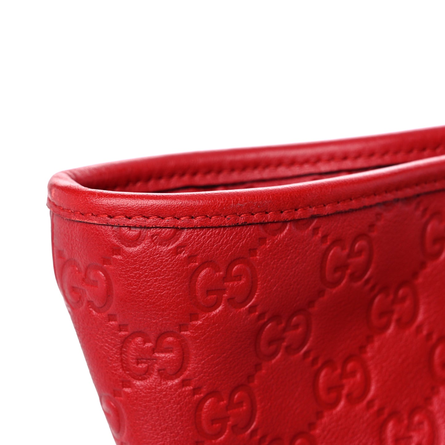 Guccissima Medium Zippered Shopping Tote Red