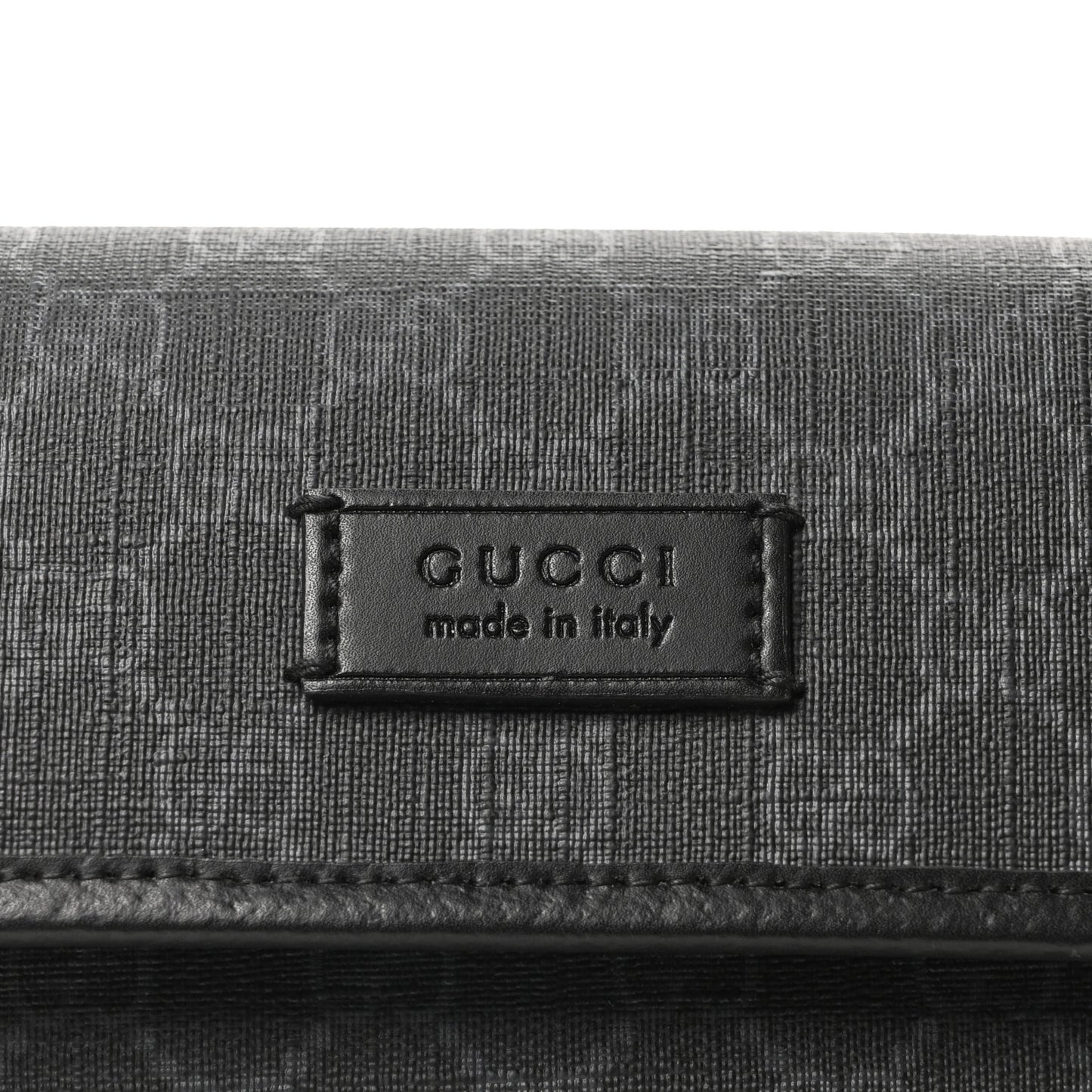 GG Supreme Monogram Web Slim Belt Bag Black Grey