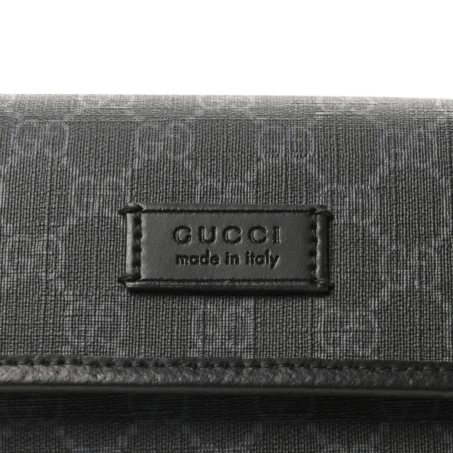 Gucci GG Supreme Monogram Web Slim Belt Bag Black Grey 8 of 11