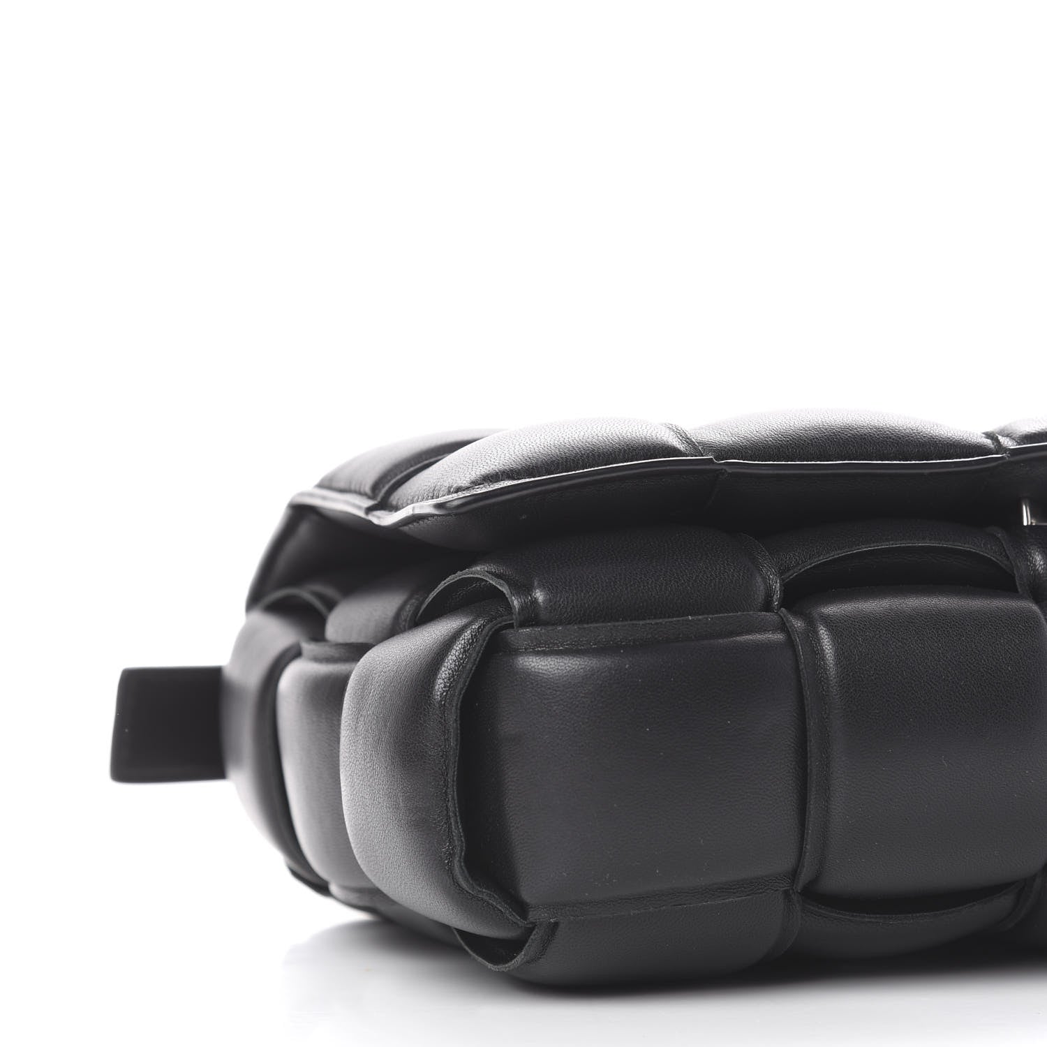 Bottega Veneta Nappa Maxi Intreccio Padded Cassette Crossbody Bag Black 7 of 9