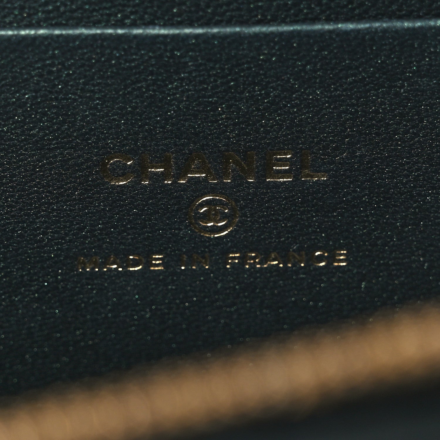 Chanel Iridescent Lambskin Quilted Small Top Handle Vanity Case With Chain Green 6 of 10
