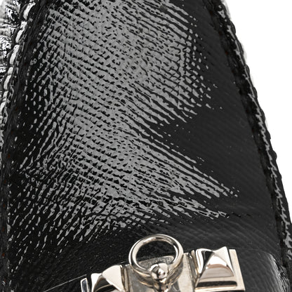Hermes Patent Epsom Womens Irving Driving Moccasin Loafers 37 Black 20 of 22