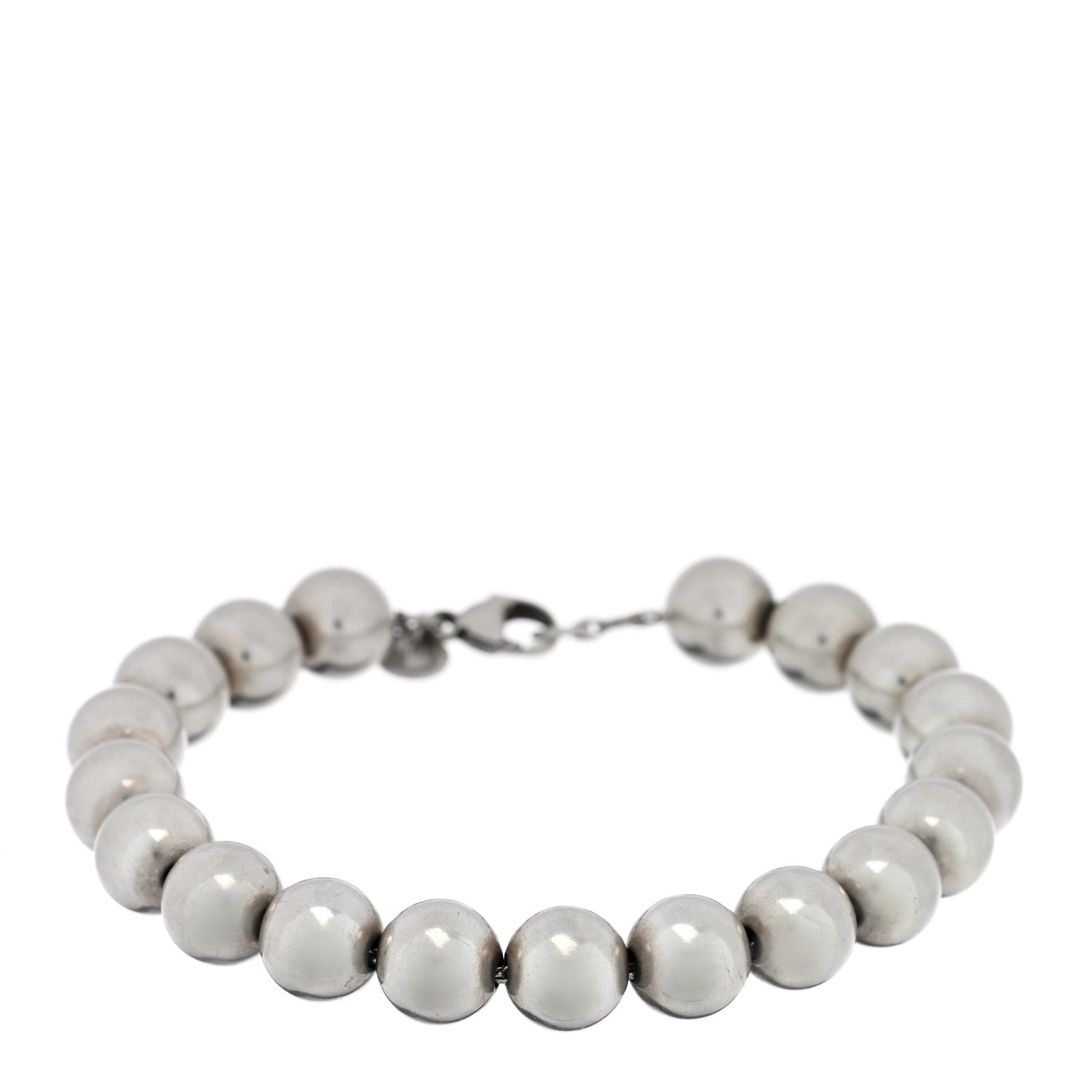 Tiffany Sterling Silver 10mm HardWear Ball Bracelet 1 of 3
