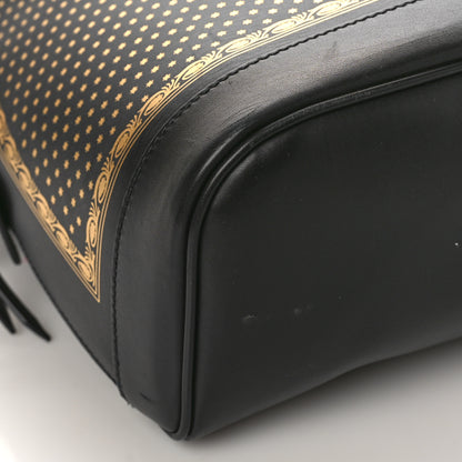Gucci X SEGA Calfskin GUCCY Stars Dome Backpack Black Gold 9 of 10