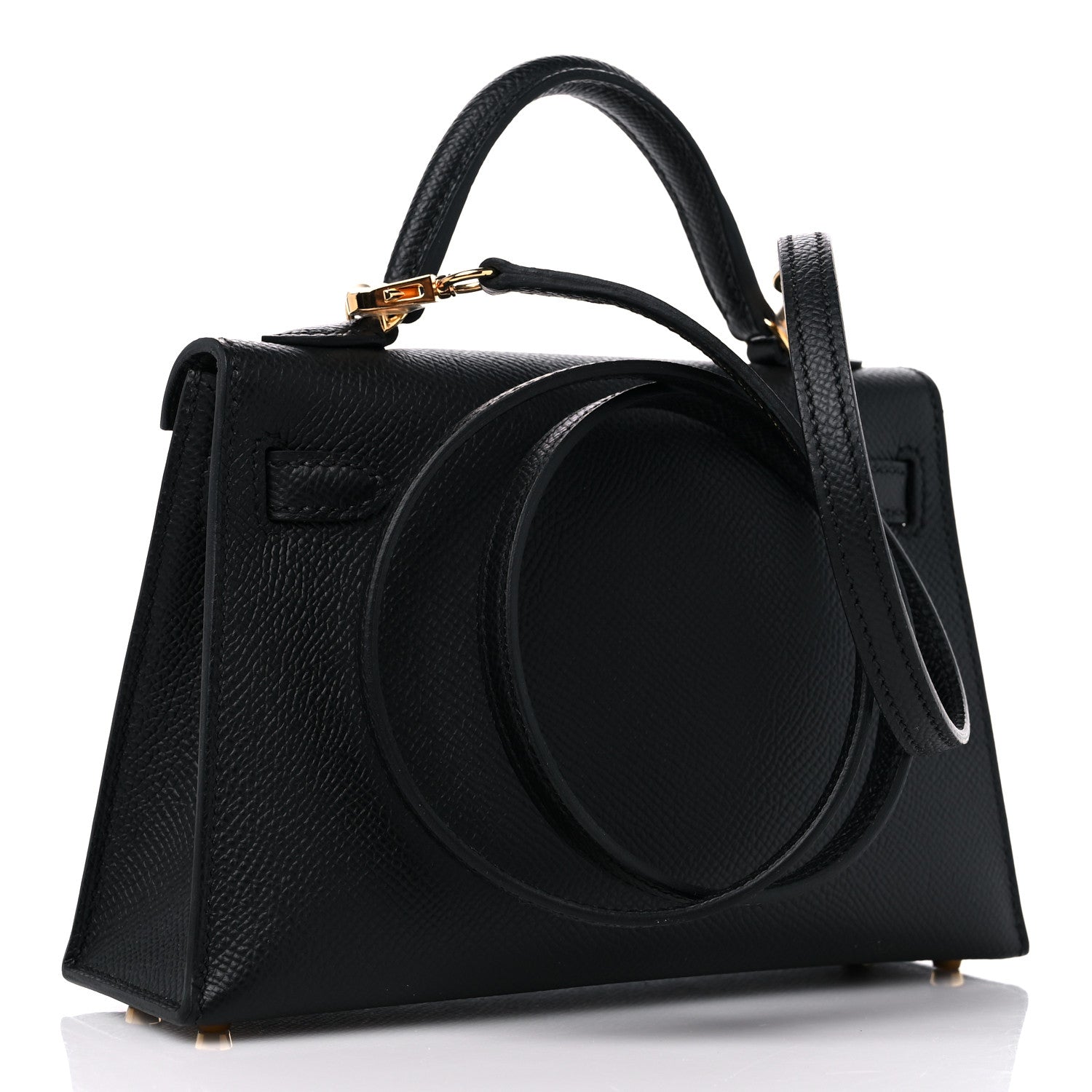 Hermes Epsom Mini Kelly Sellier 20 Black 3 of 10