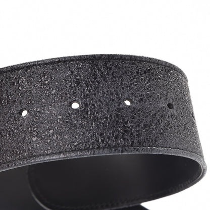 Chanel Metallic Crackled Calfskin CC Belt 95 38 Black 4 of 9