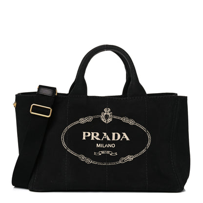 Prada Canapa Logo Tote Black 1 of 18