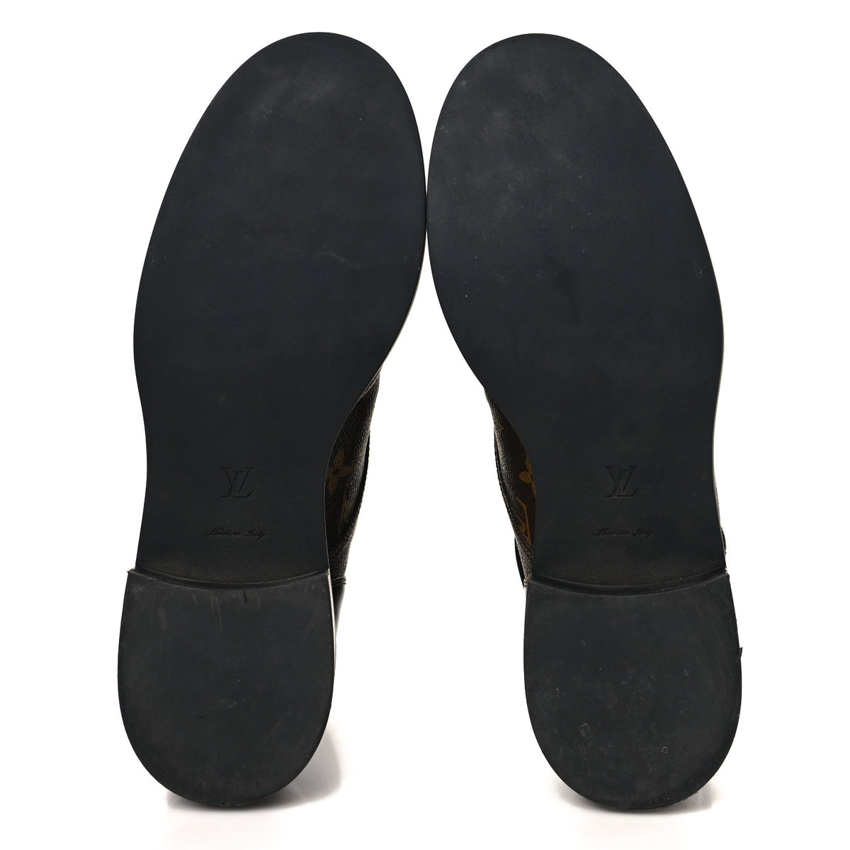 Calfskin Monogram Wonderland Flat Ranger Boots 40.5 Black