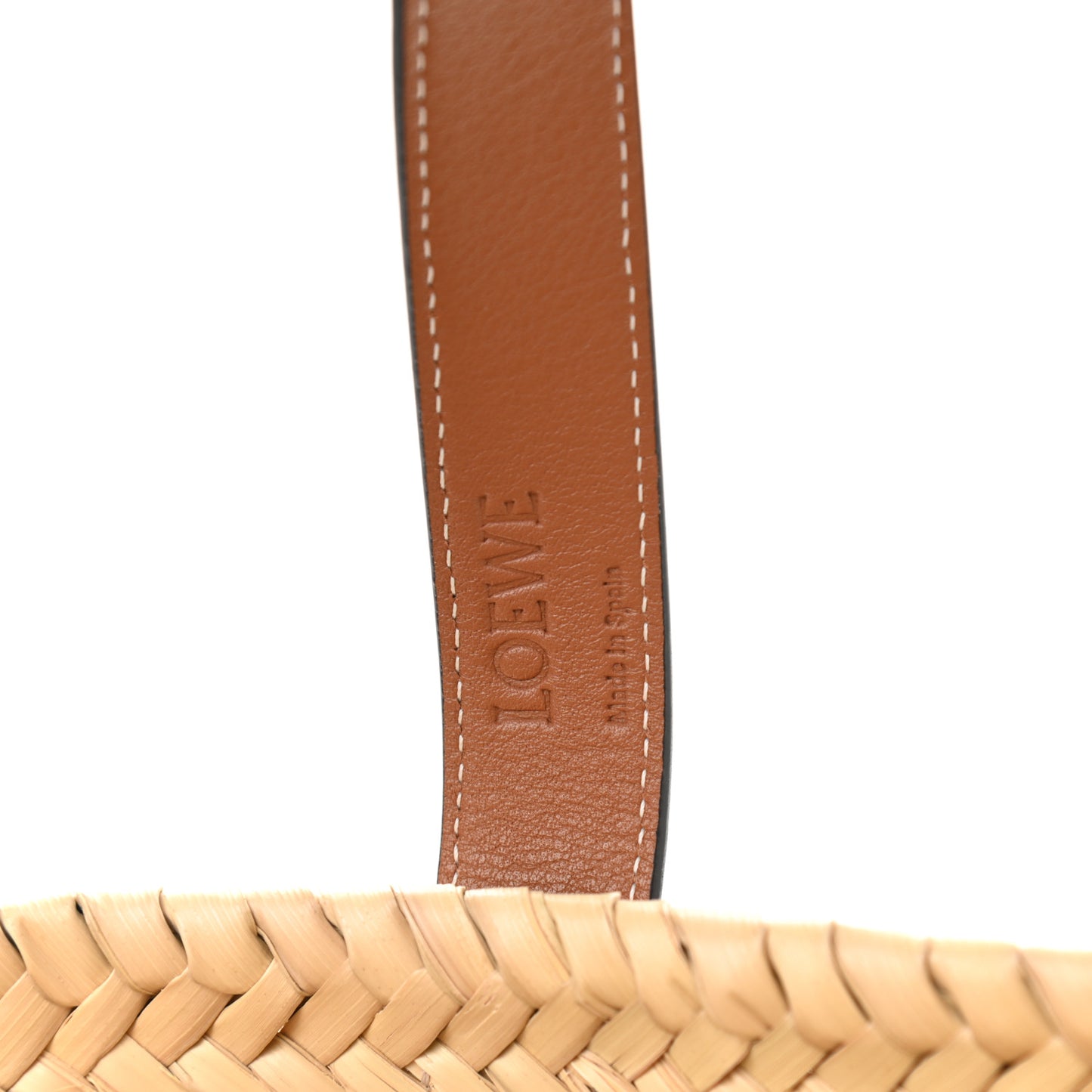 Raffia Basket Tote Bag Natural Tan