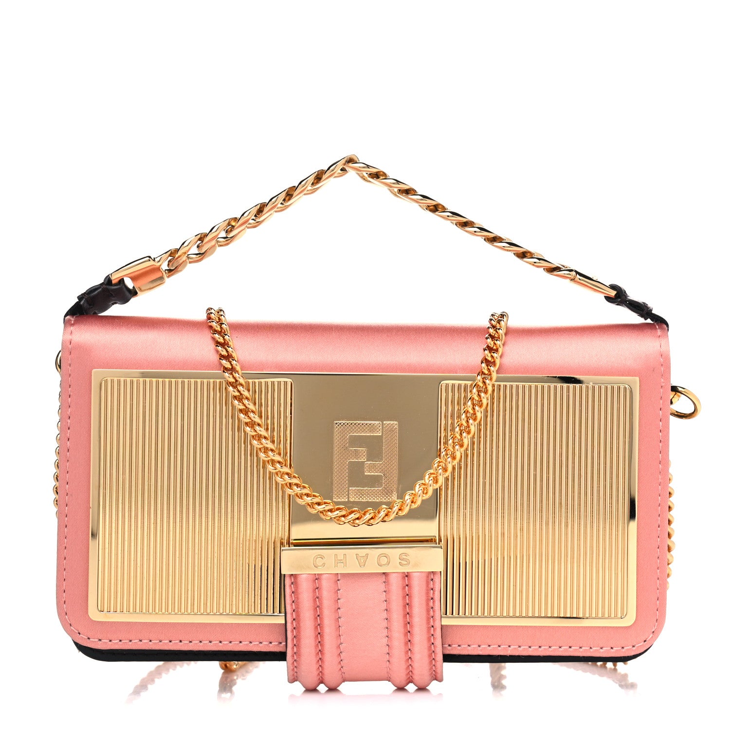 Fendi X CHAOS Satin iPhone 11 Pro Phone Case Pink 1 of 5