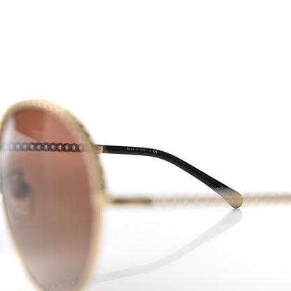 Chanel Chain Pantos Sunglasses 4242 Gold Brown 7 of 9