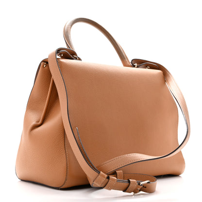 Delvaux Grained Calfskin MM Brillant Satchel Natural 3 of 15