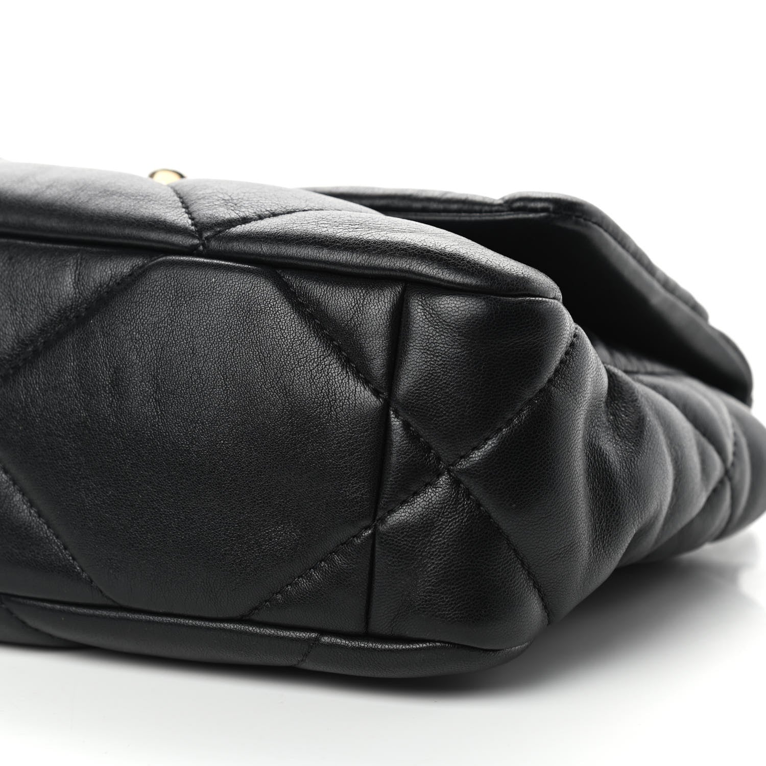 Chanel Goatskin Quilted Medium Chanel 19 Flap Black 9 of 10