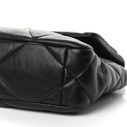 Chanel Goatskin Quilted Medium Chanel 19 Flap Black 9 of 10