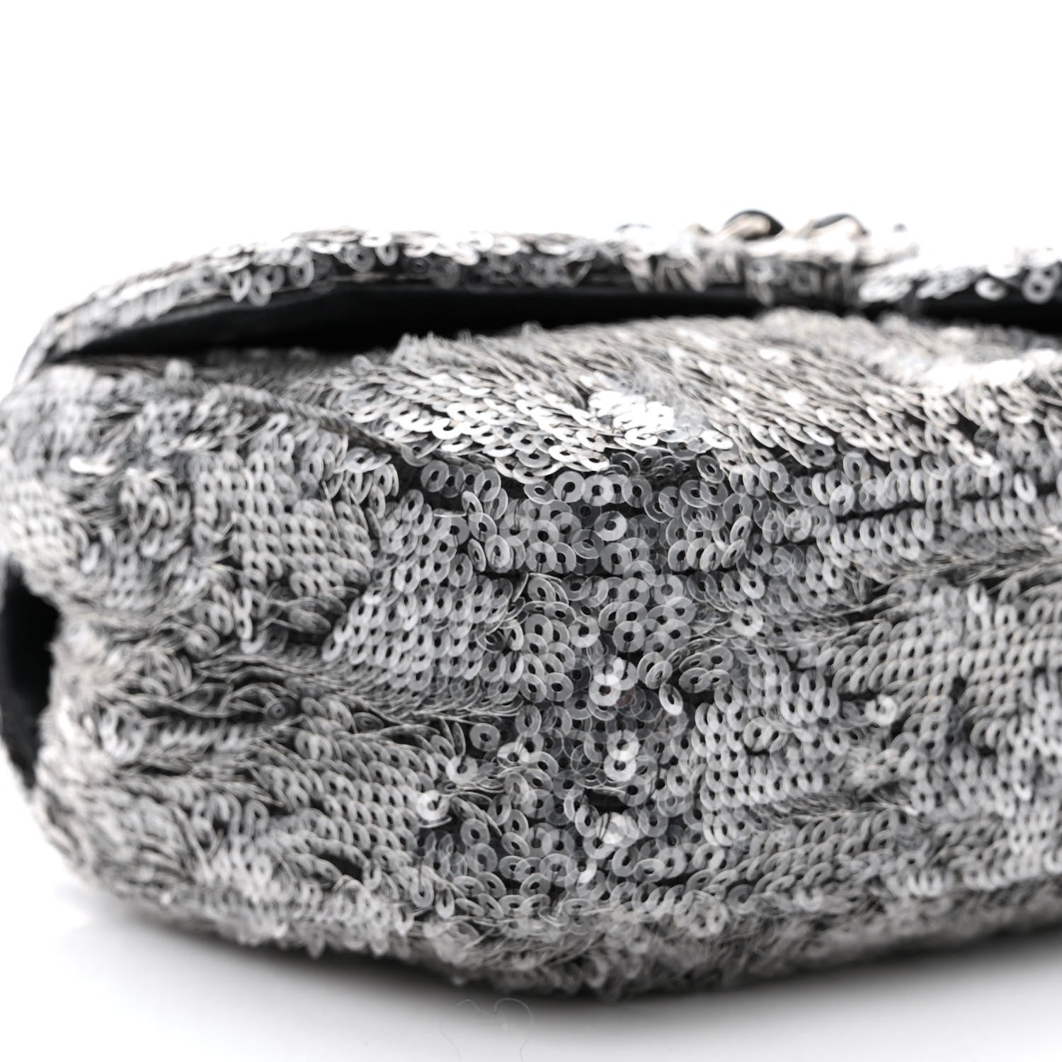 Chanel Sequin Mini Waterfall Flap Grey 9 of 11
