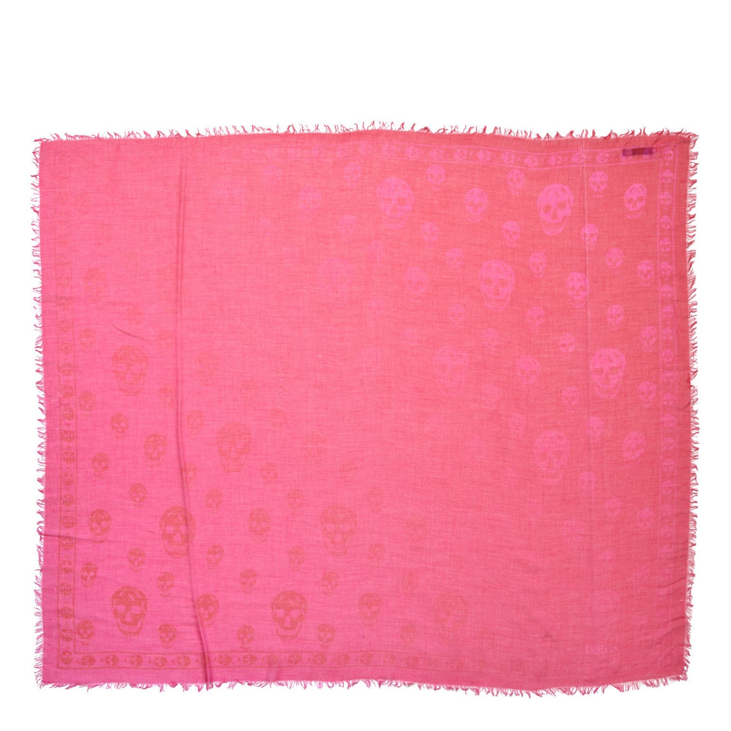 Alexander McQueen Modal Silk Skull Scarf Pink 1 of 5