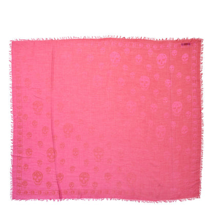 Alexander McQueen Modal Silk Skull Scarf Pink 1 of 5