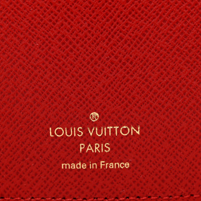 Louis Vuitton Damier Ebene Victorine Wallet Cherry 6 of 7