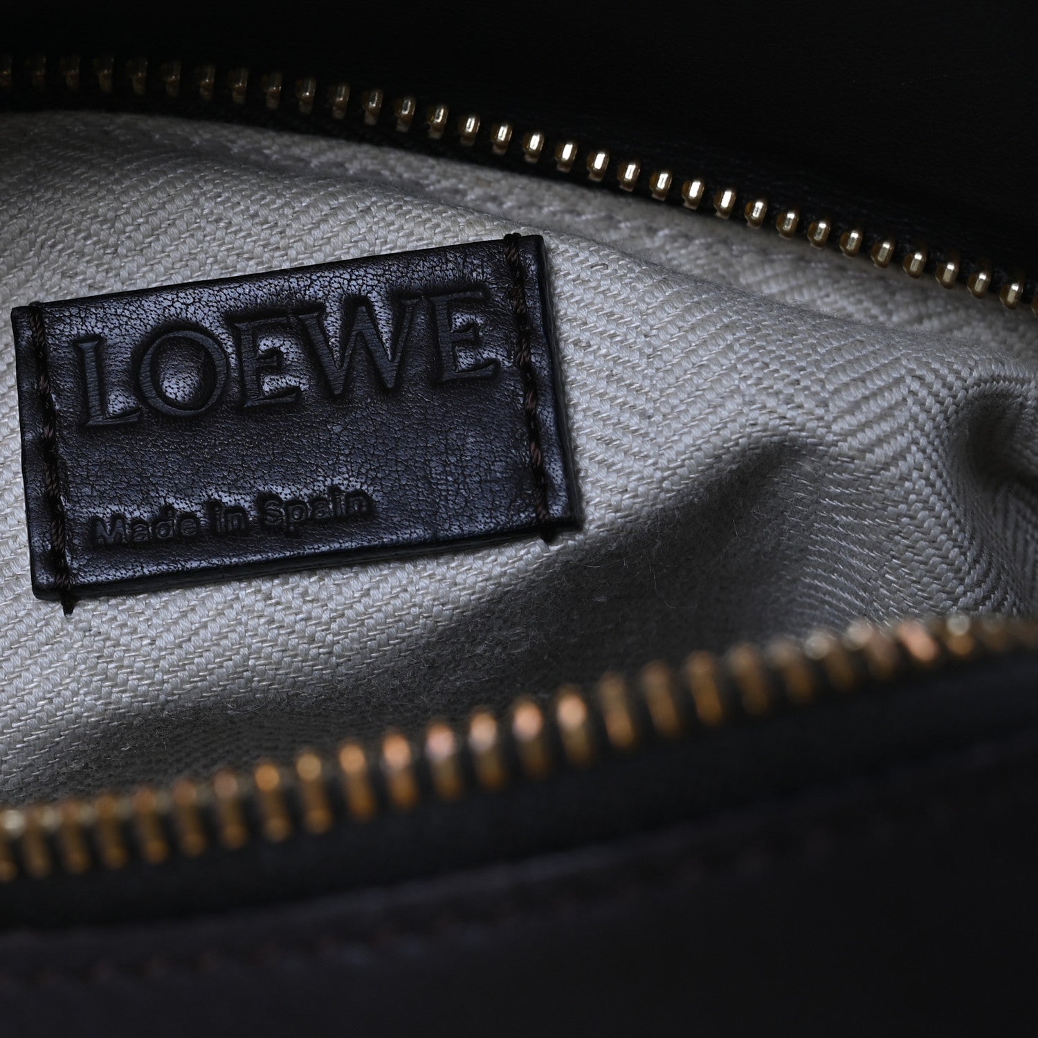 Loewe Suede Medium Puzzle Bag Gold 7 of 16