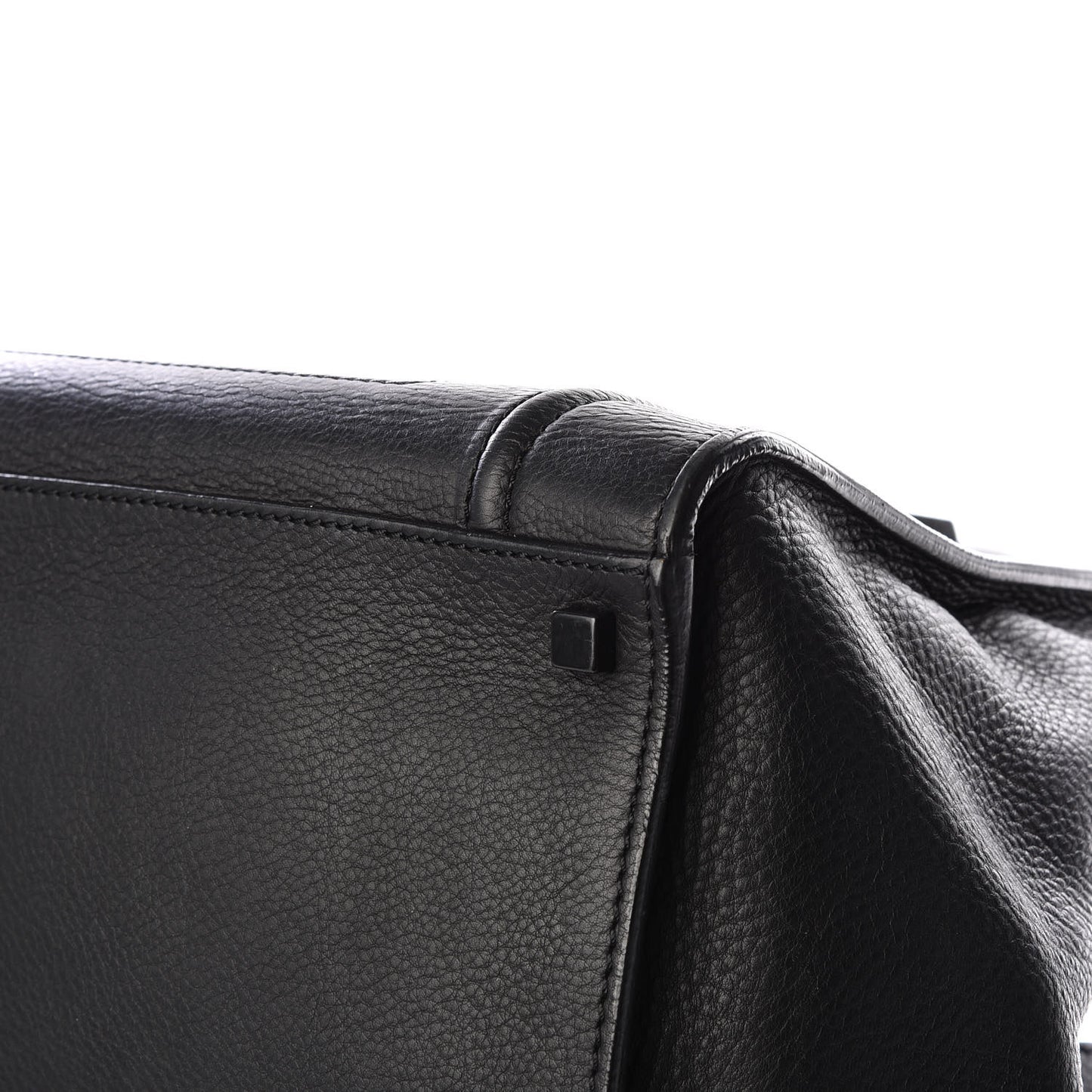 Supple Calfskin Medium Phantom Luggage Black