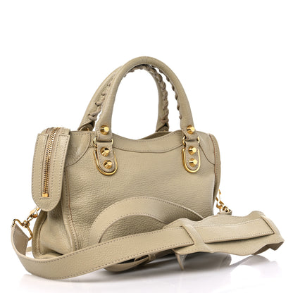 Balenciaga Chevre Gold Metallic Edge Hardware Mini City Beige Oryx 3 of 18